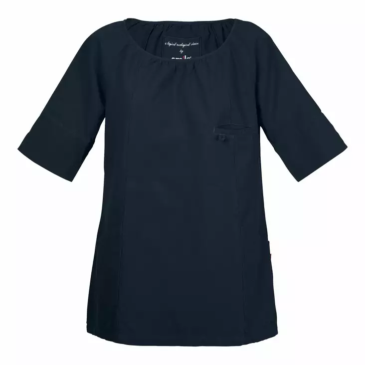 Smila 75904 Elin blouse GOTS w, navy - Smila Työvaatteet - 75904-28 - 1