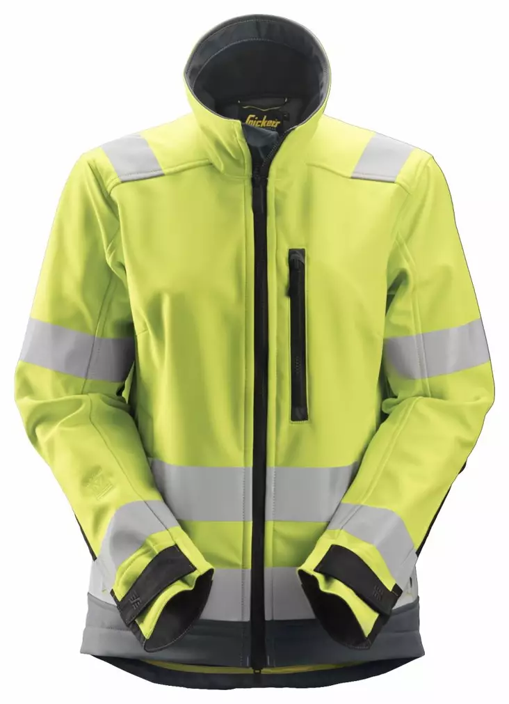 Snickers 1237 AllroundWork, naisten Soft Shell -huomiotakki, lk 2/3, 6658 Huomiokeltainen - Snickers Huomiotakit - 12376658 - 1