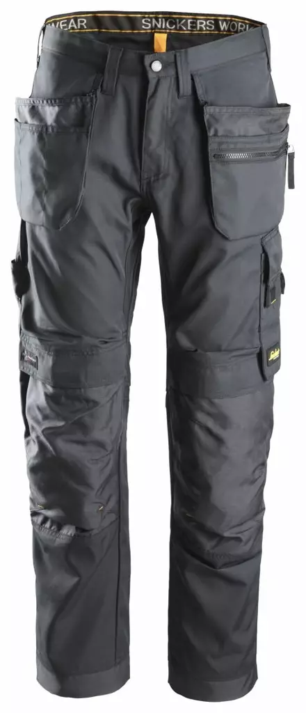 Snickers 6200 AllroundWork+, työhousut riipputaskuilla, 5858 Teräksenharmaa - Snickers Työhousut - 62005858 - 1