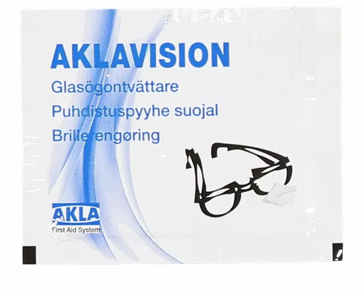 Suojalasien Puhdistusliina Aklavision, 40kpl/pkt - Suojalasien tarvikkeet - 94438 - 1