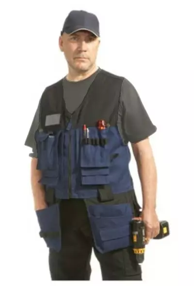 Leijona Riipputaskuliivi, T.Sininen/Musta - OUTLET Työvaatteet - 10670200-78 - 1