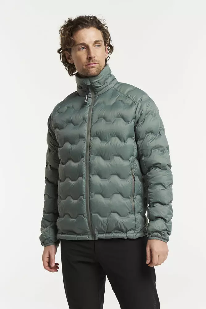 Tenson TXlite Shibui Collar Down Jacket Men, Grey Green - Tenson Vaatteet - 465018082-648 - 1
