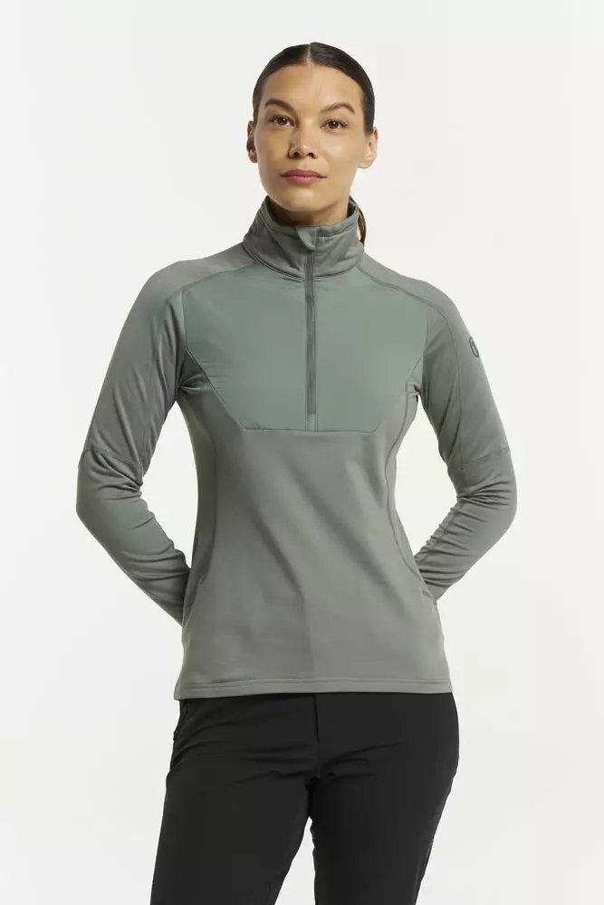 Tenson TXlite Windblock Halfzip Women, Grey Green - Tenson Vaatteet - 465018115-648 - 1