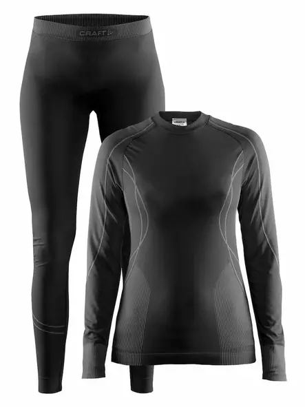 Baselayer Seamless Zone Set W, Black/Granite - Craft Vaatteet - 1905329-2999 - 1