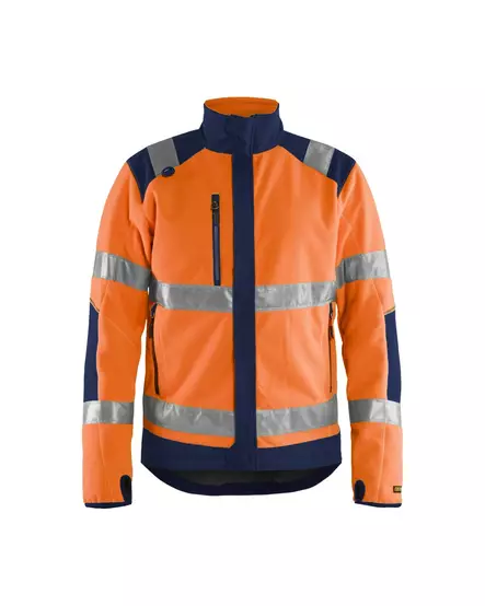 Blåkläder Highvis fleecepusero Huomio oranssi/Mariininsininen - Blåkläder Huomiotyövaatteet - 488825245389 - 1