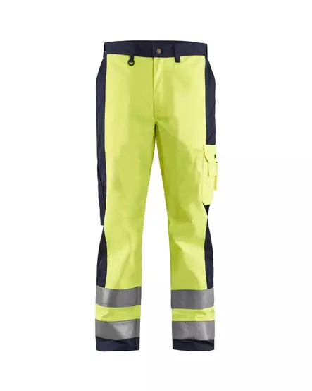 Blåkläder Highvis housut Huomio keltainen/Mariininsininen - Blåkläder Huomiotyövaatteet - 158318603389 - 1