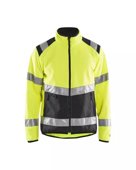 Blåkläder Highvis softshelltakki Huomio keltainen/Musta - Blåkläder Huomiotyövaatteet - 487725163399 - 1