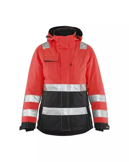 Blåkläder Naisten highvis talvitakki Huomio punainen/Musta - Blåkläder Huomiotyövaatteet - 487219875599 - 1