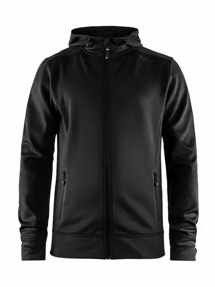 Craft Noble Full Zip Hood M, Black - Craft Vaatteet - 1904574-9999 - 1