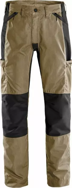 Fristads Service stretch housut 2540 LWR, Khaki/Musta - Fristads Työhousut - 130804-299 - 1