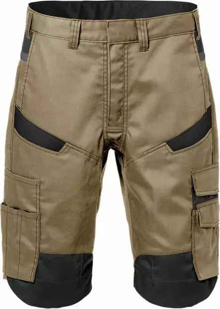 Fristads Shortsit 2562 STFP, Khaki/Musta - Fristads Työshortsit - 129530-299 - 1