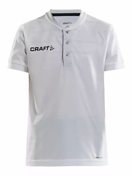 Pro Control Button Jersey Jr, White/Black - Craft Vaatteet - 1906697-900999 - 1