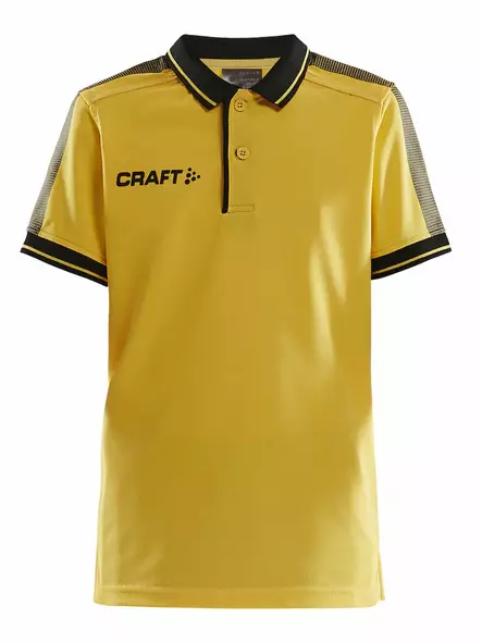 Pro Control Poloshirt Jr, Sweden Yellow/Black - Craft Vaatteet - 1906736-552999 - 1