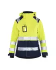 Blåkläder 4904 Naisten highvis kuoritakki, 3389 Huomio keltainen/Mariininsininen - Blåkläder Huomiotyövaatteet - 490419873389 - 1
