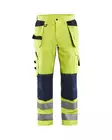 Blåkläder Hengittävät Highvis Riipputaskuhousut Huomio keltainen/Mariininsininen - Blåkläder Huomiotyövaatteet - 156518113389 - 1