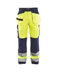 Blåkläder Highvis Riipputaskuhousut Huomio keltainen/Mariininsininen - Blåkläder Huomiotyövaatteet - 153318603389 - 1