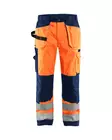 Blåkläder Highvis Riipputaskuhousut Huomio oranssi/Mariininsininen - Blåkläder Huomiotyövaatteet - 153318605389 - 1