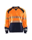 Blåkläder Highvis collegepaita Huomio oranssi/Mariininsininen - Blåkläder Huomiotyövaatteet - 354125285389 - 1