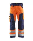 Blåkläder Highvis housut Huomio oranssi/Mariininsininen - Blåkläder Huomiotyövaatteet - 156618115389 - 1