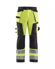 Blåkläder Highvis riipputaskuhousut Huomio keltainen/Musta - Blåkläder Huomiotyövaatteet - 156818113399 - 1