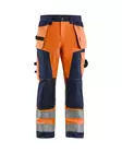 Blåkläder Highvis riipputaskuhousut Huomio oranssi/Mariininsininen - Blåkläder Huomiotyövaatteet - 156818115389 - 1