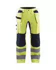 Blåkläder Highvis riipputaskuhousut stretch Huomio keltainen/Mariininsininen - Blåkläder Huomiotyövaatteet - 155218113389 - 1