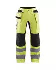 Blåkläder Highvis riipputaskuhousut stretch Huomio keltainen/Musta - Blåkläder Huomiotyövaatteet - 155218113399 - 1