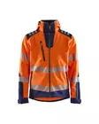 Blåkläder Highvis softshelltakki Huomio oranssi/Mariininsininen - Blåkläder Huomiotyövaatteet - 449125135389 - 1