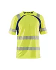 Blåkläder Highvis t-paita, UV-suoja Huomio keltainen/Mariininsininen - Blåkläder Huomiotyövaatteet - 339710133389 - 1