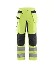 Blåkläder Naisten highvis riipputaskuhousut stretch Huomio keltainen/Musta - Blåkläder Huomiotyövaatteet - 716318113399 - 1