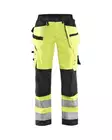 Blåkläder Naisten highvis softshell riipputaskuhousut Huomio keltainen/Musta - Blåkläder Huomiotyövaatteet - 716725173399 - 1