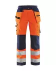 Blåkläder Naisten highvis softshell riipputaskuhousut Huomio oranssi/Mariininsininen - Blåkläder Huomiotyövaatteet - 716725175389 - 1