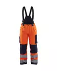 Blåkläder Naisten highvis talvihousut henkseleillä Huomio oranssi/Mariininsininen - Blåkläder Huomiotyövaatteet - 788519775389 - 1