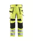 Blåkläder X1900 Highvis riipputaskuhousut stretch Huomio keltainen/Musta - Blåkläder Huomiotyövaatteet - 199518313399 - 1