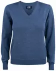 C&B Everett V-neck Ladies, Denim Melange - Cutter & Buck Vaatteet - 355431-569 - 1