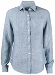 C&B Summerland Linen Shirt Ladies, Denim Melange - Cutter & Buck Vaatteet - 352409-569 - 1
