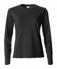 Clique Basic-T L/S Ladies, musta - Clique Vaatteet - 029034-99 - 1