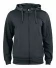 Clique Basic Active Hoody Full Zip, musta - Clique Vaatteet - 021014-99 - 1