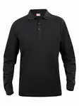 Clique Basic Polo L/S Junior, musta - Clique Vaatteet - 028233-99 - 1
