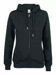 Clique Premium OC Hoody Full Zip Ladies, musta - Clique Vaatteet - 021005-99 - 1
