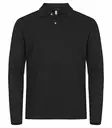 Clique Stretch Premium Polo L/S, Musta - Clique Vaatteet - 028262-99 - 1