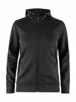 Craft Noble Full Zip Hood W, Black - Craft Vaatteet - 1904575-9999 - 1