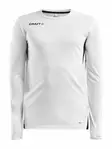 Craft Pro Control Impact LS Tee M, WHITE-BLACK - Craft Vaatteet - 1908231-900999 - 1