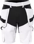 Fristads Rakentajan stretch shortsit 2762 LWS, Valkoinen/Musta - Fristads Työshortsit - 300109-969 - 1