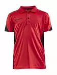 Pro Control Impact Polo Jr, BRIGHT RED-BLACK - Craft Vaatteet - 1908227-430999 - 1