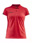 Pro Control Impact Polo W, BRIGHT RED-BLACK - Craft Vaatteet - 1908226-430999 - 1