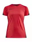 Pro Control Impact SS Tee W, BRIGHT RED-BLACK - Craft Vaatteet - 1908229-430999 - 1