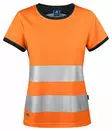 ProJob 6012 Naisten T-paita EN ISO 20471 LK2, Oranssi/ Musta - Projob Huomiopaidat - 646012-1799 - 1