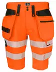 ProJob 6575 Stretch Shortsit HV LK2/1, Orange/Black - Projob Huomioshortsit - 646575-1799 - 1