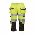 Jobman 2217 Piraattihousut Hi-Vis, keltainen/musta - Jobman Huomiotyövaatteet - 65221762-2199 - 1